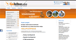 Desktop Screenshot of gobiker.eu