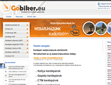 Tablet Screenshot of gobiker.eu